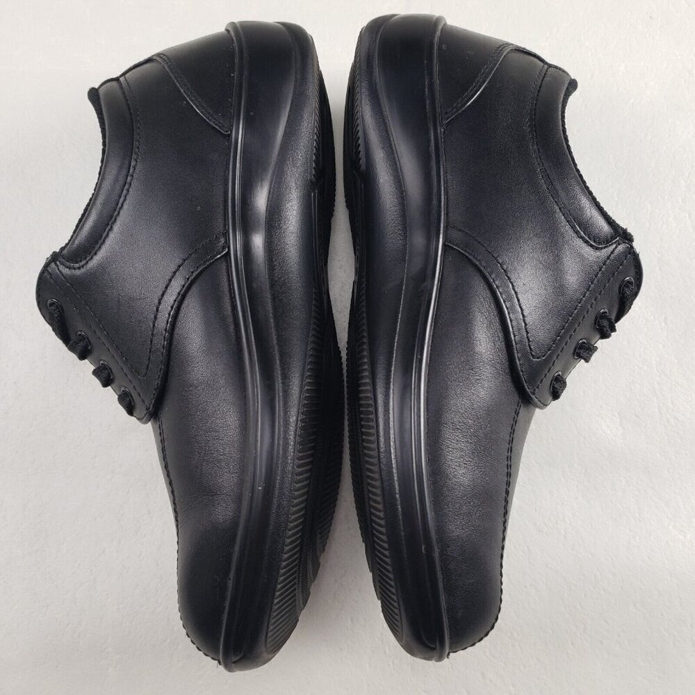 Orthofeet Lake Charles Lace Up Shoe Womens 7.5 B Black Leather Diabetic Orthotic - Picture 6 of 11